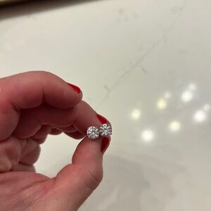 Diamonique 100-Facet 1.00 cttw Stud Earrings